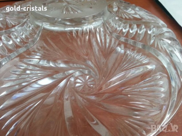 кристална купа фруктиера чиния плато, снимка 8 - Чинии - 25517532