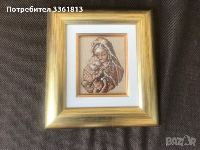 Продавам икона "Дева Мария" гоблен 