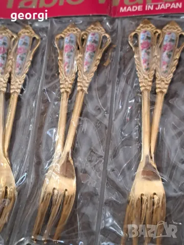 позлатени японски вилички за торта 18/2, снимка 5 - Форми - 47386798