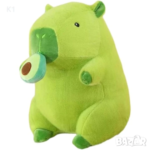 Плюшена играчка Капибара с авокадо 25 см
