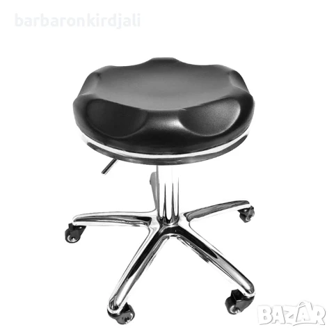 Професионална работна табуретка с регулиране на височината, снимка 2 - Фризьорски столове - 51392959