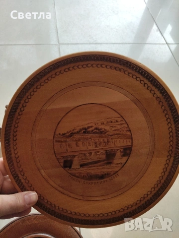 Комплект сувенири от дърво, снимка 7 - Статуетки - 53463351