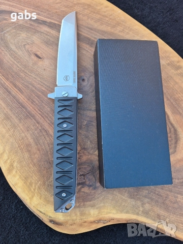 Сгъваем нож BRUTALICA BADYUK Tanto Black Stonewash, снимка 8 - Ножове - 52923062