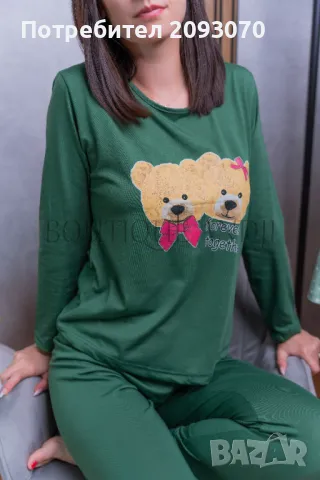 Дамски памучни пижами, снимка 6 - Пижами - 48554185