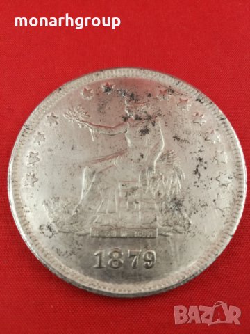 Сребърна американска монета 420 GRAINS, 900 FINE, снимка 2 - Нумизматика и бонистика - 27544843