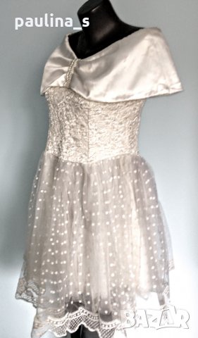 Булчинска рокля с корсет и шлейф, снимка 7 - Сватбени рокли - 15553351