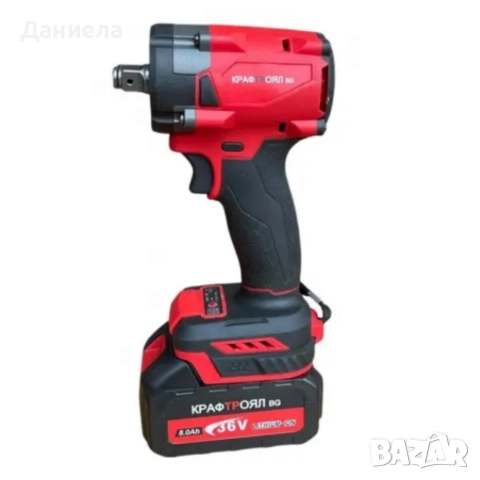 Комплект 2 в 1 KraftRoyal Red Mx Fuel 36V – ъглошлайф + гайковерт, снимка 6 - Други инструменти - 52763597