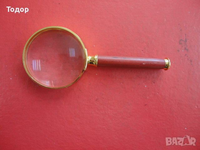 Страхотна позлатена лупа , снимка 2 - Нумизматика и бонистика - 43944256
