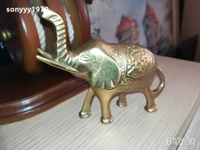 мед/месингово слонче-цвят злато 10х9х5см