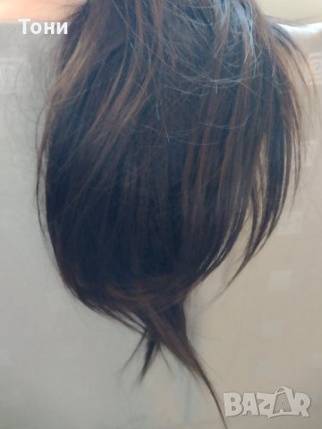 Учебна фризьорска глава 65-70  см тъмно кестеняво , снимка 13 - Аксесоари за коса - 35613718