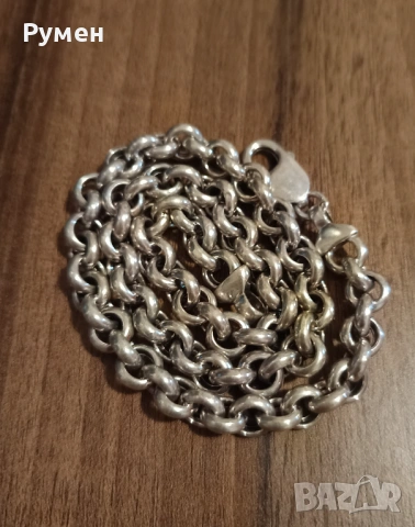 Сребърен синджир-38 гр!, снимка 4 - Колиета, медальони, синджири - 53500259