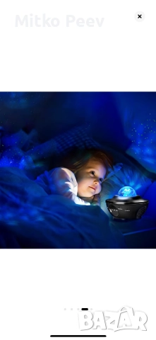 Нощна лампа с проекция на звезда и луна, снимка 6 - Друга електроника - 52862067