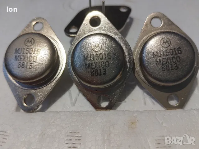 MJ15016 pnp 120V, 15A, 180W аудио транзистор в корпус ТО-3, снимка 1