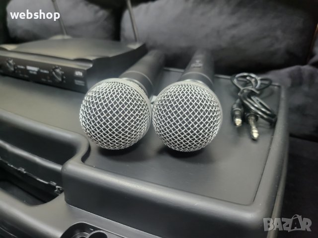 Два безжични микрофона с приемник SM58 Vocal artist Uhf в куфарче, снимка 9 - Микрофони - 39440023