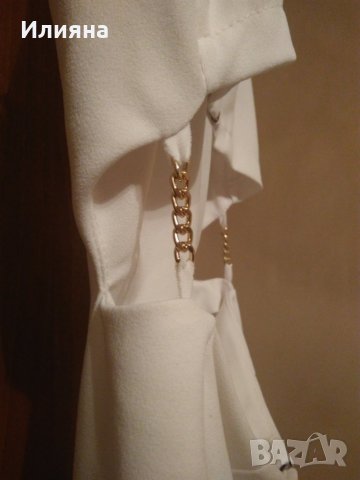 Елегантна бяла рокля, снимка 4 - Рокли - 27516645