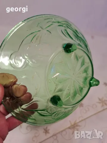 ретро фруктиера от цветно стъкло 25/1, снимка 6 - Аксесоари за кухня - 49886614