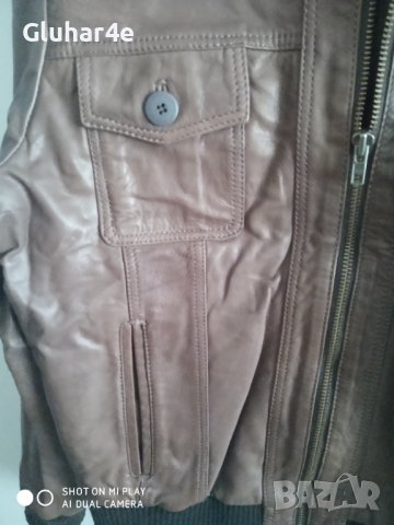 Яке естествена кожа Jack and Jones , снимка 3 - Якета - 43060842