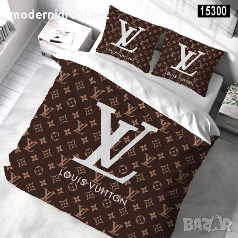 Луксозен Спален Комплект Louis Vuitton  код 24, снимка 1 - Спално бельо - 32439813