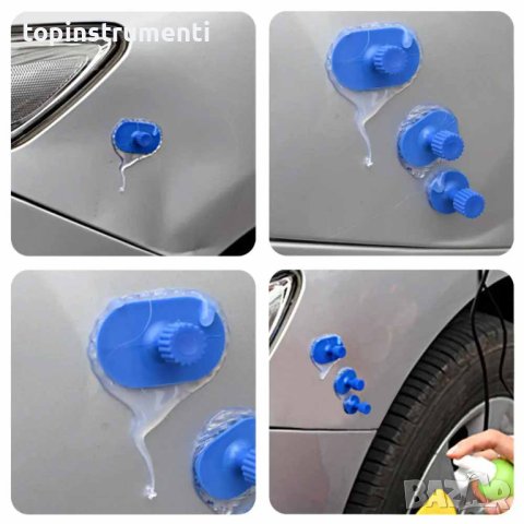 PDR к-т за изправяне вдлъбнатини по купето, обратен чук MALATEC, снимка 12 - Други инструменти - 43447500