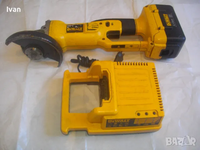 DeWALT 36V Li-ion Made in MEXICO Оригинален АКУМУЛАТОРЕН ЪГЛОШЛАЙФ 36 ВОЛТА ДЕВАЛТ с батерия зарядно, снимка 3 - Други инструменти - 47603156