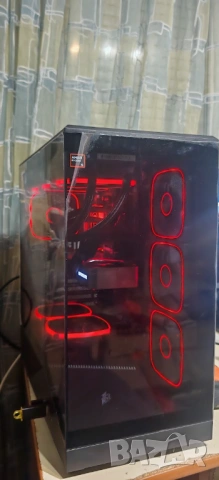 Продавам ТОП Геймърско PC Ryzen 5 9600X/32Gb/2TB SSD/FE RTX 3080TI/WiFi&BT/Гаранция