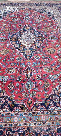 Ръчно тъкан вълнен Персийски килим и две пътеки.Произход Иран., снимка 4 - Килими - 44844961