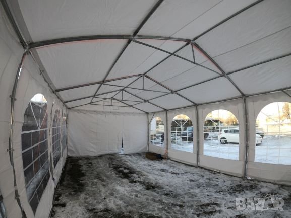 Професионална шатра 5x8 м, огнеустойчив PVC брезент 550 гр/м2, снимка 4 - Градински мебели, декорация  - 26312191