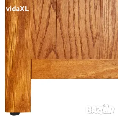 vidaXL Библиотека с 4 рафта, 45x22x110 см, дъбов масив(SKU:331740), снимка 3 - Други - 49460895