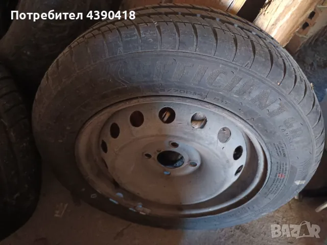 Продавам гуми с джанти Goodyear 165/70/14 -2 бр., снимка 2 - Гуми и джанти - 49213384