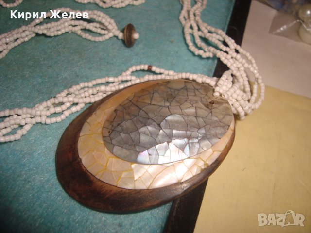 РАЗКОШНО МЪНИСТЕНО КОЛИЕ МЕДАЛЬОН от САНДАЛОВО ДЪРВО с РЪЧНО ИНКРУСТИРАН КРАЛСКИ СЕДЕФ 25504, снимка 10 - Колиета, медальони, синджири - 35518094