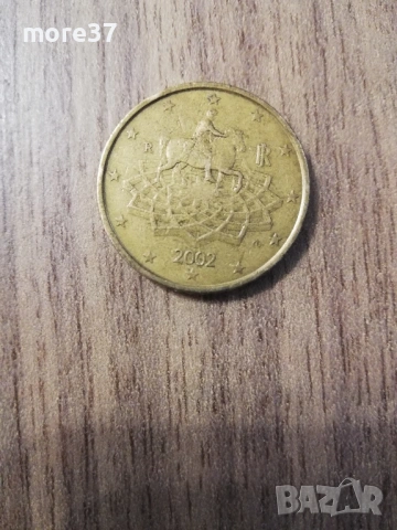 50 евро-цента от 2002 г, снимка 4 - Нумизматика и бонистика - 53143239