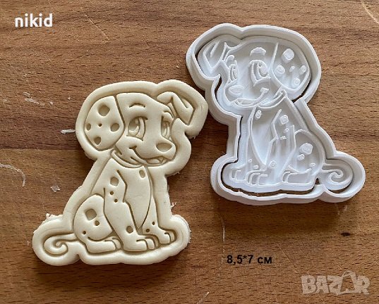 Куче Далматинец Пластмасов резец форма за тесто бисквитки фондан торта