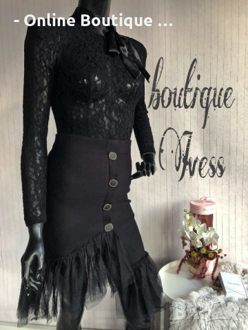 Дамска пола с тюл КОД 7, снимка 4 - Поли - 27286424