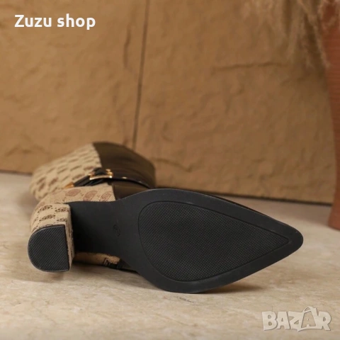 Дамски елегантни високи ботуши, снимка 6 - Дамски ботуши - 53056263