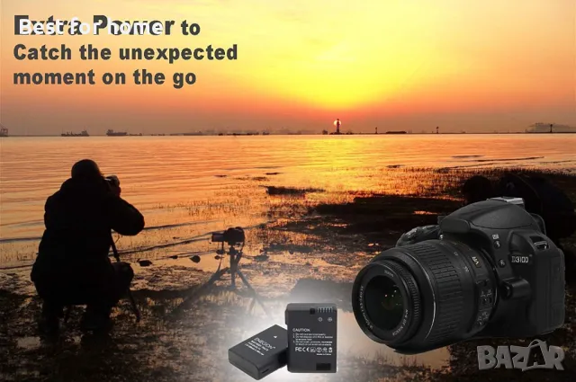 2 батерии и зарядно EN-EL14 за Nikon Coolpix , снимка 5 - Батерии, зарядни - 49602893