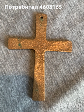  бронзов кръст , снимка 5 - Антикварни и старинни предмети - 52595199