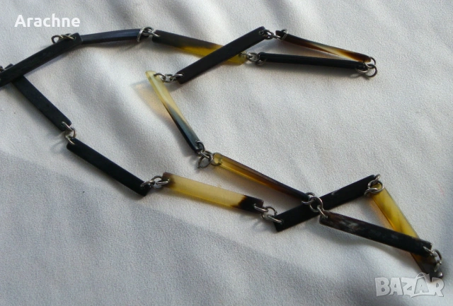 Гердан от рог на гаур-индийски бизон, снимка 2 - Колиета, медальони, синджири - 48978724