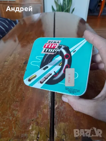 Стара кутия от лепенки за гуми Tip Top #2, снимка 2 - Други ценни предмети - 48177639