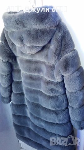 Палто с естествен косъм от чинчила, снимка 10 - Палта, манта - 43780571