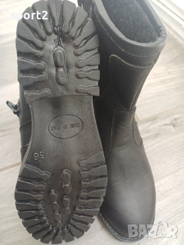 Чисто нови дамски боти ботуши естествена кожа номер 36, снимка 2 - Дамски боти - 53375702