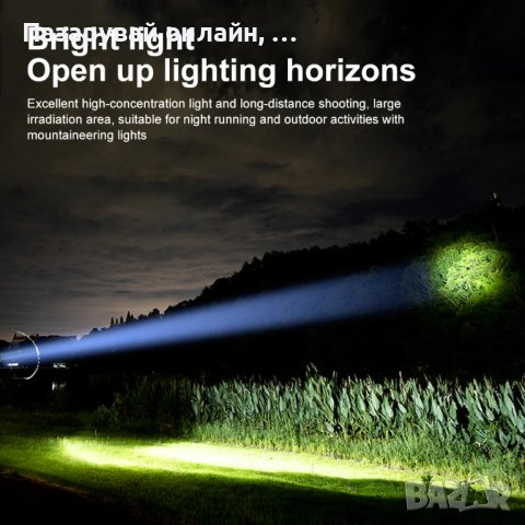 LED фенер преносим с предно и странично светене, 2 лампи х 3W, снимка 4 - Лед осветление - 43055738