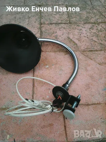 Стара индустриална лампа, снимка 4 - Антикварни и старинни предмети - 49974706