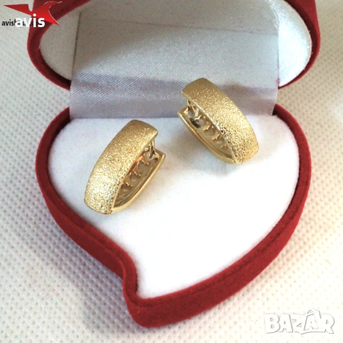 Обеци с 14К златно покритие 2141851