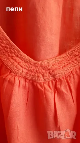 Уникална дамска рокля от лен-42 размер, снимка 2 - Рокли - 48738690