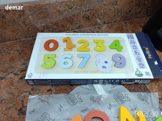 Le Toy Van Пъзел за броене за малки деца, снимка 7 - Образователни игри - 43114912