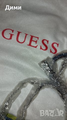 Оригинална Чанта деним на GUESS, снимка 6 - Чанти - 43622260