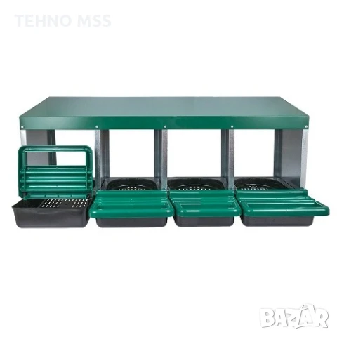 Полог с колектор, Гнездо за кокошки с 4 отделения #39502, снимка 4 - За птици - 51062932