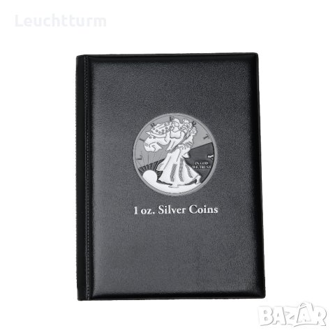 Албум за 48 броя монети до 41 мм . - Leuchtturm - Германия , снимка 1 - Нумизматика и бонистика - 40875955