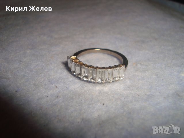 ПОЗЛАТЕН МНОГО СТИЛЕН КРАСИВ АРТ ПРЪСТЕН с ФАСЕТИРАНИ ПЛАНИНСКИ КРИСТАЛИ 27761