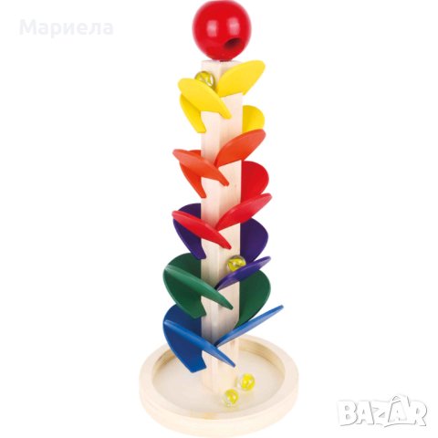 Акустична кула за топчета , Дървено музикално дърво с цифри , Монтесори, снимка 4 - Образователни игри - 43847377